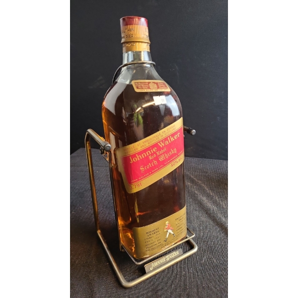 Johnnie Walker Red 3.79 Litre with a Bottle Cradle