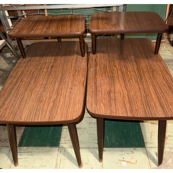 Two Vintage Telephone Tables  15x23x24"tall