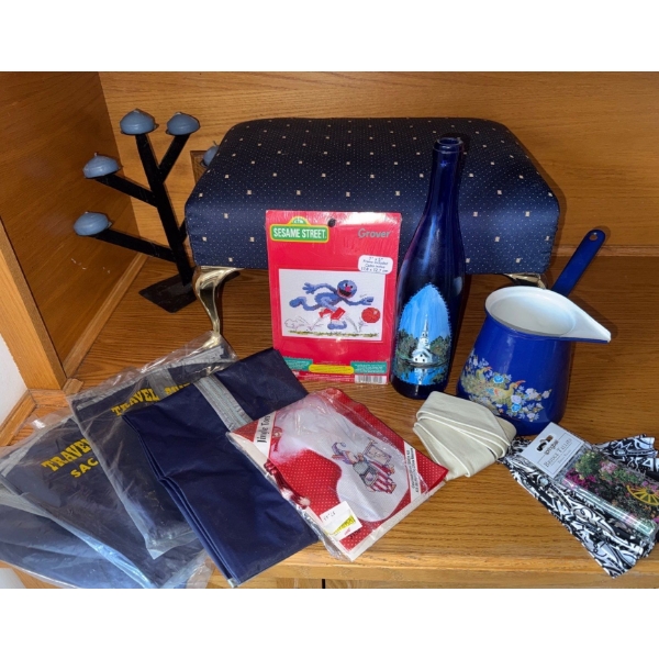Craft Room Essentials - NEW Sesame Street Stitch Kit Garmet Bags Foot Stool & More