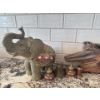 Image 2 : Home Decor Collection Incl. Wooden Sculpture By Tono 95, Brass Items, Elephant and More 