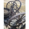 Image 3 : Antique Farm Machinery: Corn Planter 67 W, 37 D, 46 T and Planter 24" Diameter