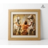 Image 2 :  "Furiose" Art Print Featuring A Classical Scene Of A Man Restraining Two White Horses 38''H, 41''W