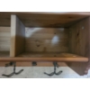 Image 3 : Wooden Wall Shelf w/ Cubbies and Hooks 47 W, 9 D, 10.5 T 