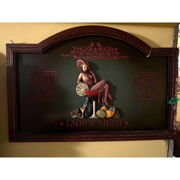 Ladies Night Bar Sign  (2) 24"x16", 12"x15"