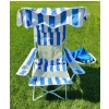 Image 4 : Coleman Cooler 24 W, 12 D, 7 T and Two Folding Striped Chairs 31 W, 21 D, 34 T w/ Sunshades