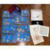 Image 1 : Canadian Coin Sets Featuring Various Denominations - Bluenose Schooner Coat Of Arms