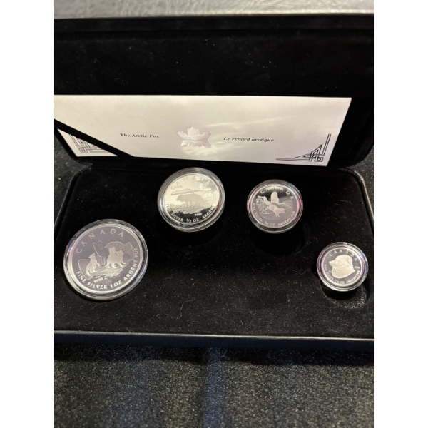 2004 Arctic Fox - Pure Silver Fractional Proof Set 57.54g .9999silver 