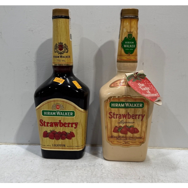 Hiram Walker Strawberry Liqueur 710ml Bottles - Sealed