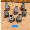 Image 2 : 8 Used Tricone Drill Bit Heads for Industrial Applications
