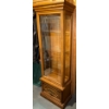 Image 2 : Antique Wooden Lighted Curio Cabinet- Display Cabinet  23x17x69"tall