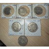 Image 2 : Vintage Canadian 50 Cent Pieces - Silver-1955 Silver-1945 Silver-1951 1974 1976 1978