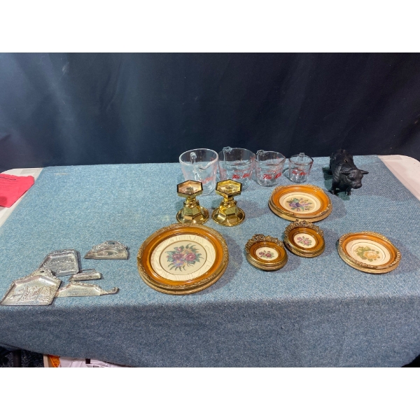 Candle Holders, Souvenirs, & Iron Bull Piggy Bank