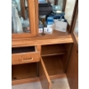 Image 3 : Vintage Wooden & Glass China Cabinet w/ Lights (CONTENTS NOT INCLUDED) - 64W, 17D, 77T 