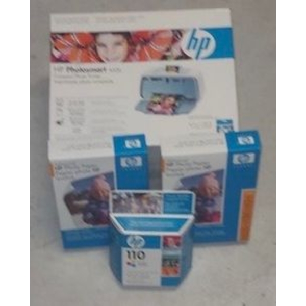 HP Photosmart 130 Printer With Ink Cartridges And Wireless Keyboard