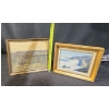 Image 2 : Artist Signed Original Art Pieces from 1934 and 1975, Framed