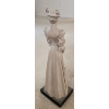 Image 3 : Austin Production Plaster Resin Statue of Woman Holding Parasol 6 W, 5 D, 19 T (Including Base)