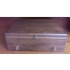 Image 3 : Wooden Flatware Chest with Silver-Plated Cutlery Set