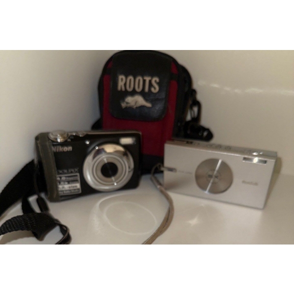 Nikon Cool Pix & Kodak Slim Both w/Cases