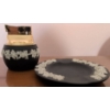 Image 10 : Wedgwood Jasperware Items: Box, Trinket Dish, and Tabletop Lighter