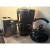 Image 1 : Cuisinart Two Slice Toaster, Keurig, Kettle Black Toned Kitchen Appliances