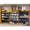 Image 1 : Wood and Metal Storage Shelf, 12ft x 6ft x 20in