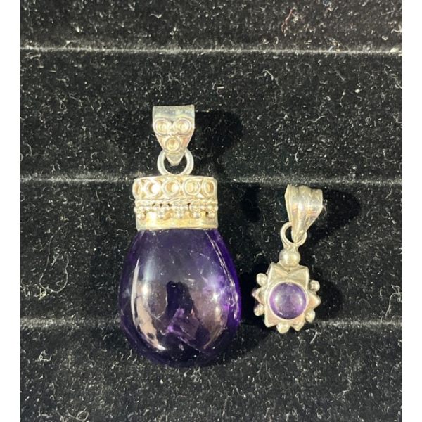 Collection of Purple Stone Pendants