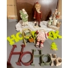 Seasonal Assortment - HO HO HO Hand Carved Figurines & More