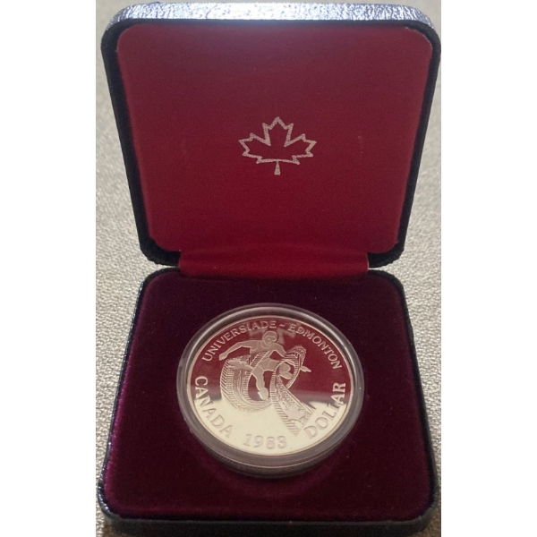 1983 Canadian Dollar Universiade World University Games held in Edmonton 50% Silver 23.3 Grams