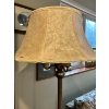 Image 4 : Antique-brass Floor Lamp with Beautiful Unrestored Shade

In Working Condition. 