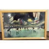 Image 1 : Framed Print of 'Typical Canadian Wintersports - Hockey,' 17 x 11"