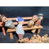 Image 4 : Anri Carved Wooden Stoppers w/ Benches 8 W, 3.5 D, 6 T/ 7 W, 2 D, 5 T and Last Suppers 6 W, 2 D, 3 T