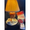 Image 1 : Asian Stone Look Lamp 19T w/ Cherub Candle Holder & More