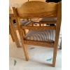 Image 4 : Pine Dining Set with 4 Chairs with Removal Leaf 62"L/47"W/29"D