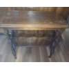 Image 8 : Vintage: 2 Drawer Eastlake Wash Table  30 w 18 1/2 d 49 h.  Wood Magazine Table 23 w 13 d 22 h