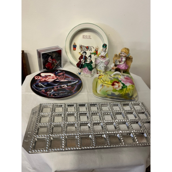 Collection of Vintage items and a ravioli maker 