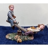 Image 2 : Music Box and Yesterdays Child Porcelain - Seesaw Friends, Musical Memories, Garden Friends
