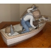 Image 5 : LLADRO 'Fishing with Gramps' Large Porcelain Sculpture -  16W, 7D, 8T