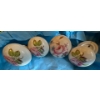 Image 2 : Set of Lovely White Finger Plates with Stunning Flower Design and Matching Door Knobs