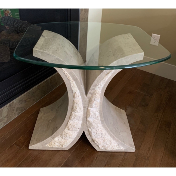 Stone Side Table 27x24x25