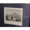 Image 3 : Pair of Prints: Mountain is Matted Only 14 X 12.5 and Boat 12.5 X 12.5, Framed Under Glass 