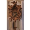 Image 5 : Framed Metallic World Map by Peter Schenk the Elder 1645-1715 -- 25x28   & Vintage Cuckoo Clock 