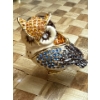 Image 8 : Decorative Owl Collection #3 -  Owl Lamp, Lovely Owl Trinket Box, Small Solid Metal Owl 