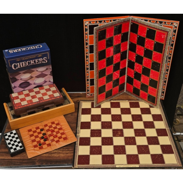 Various Checkers Sets and Game