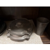 Image 6 : Decorative Pewter Collection #2 - Plates, Cups, Large Bowl, Sugar Dish, Candy Dish, More 