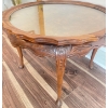 Image 2 : Antique Victorian Walnut Occasional Table - 27x18 Glass Top Claw Foot