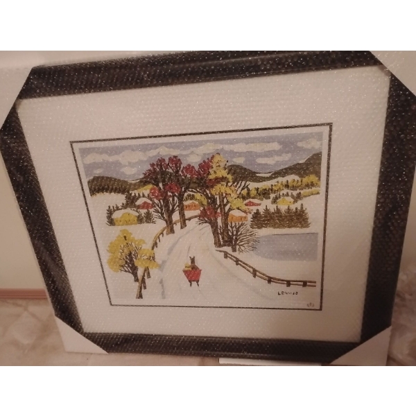 Maud Lewis Bonneyville Edition Art Piece 38x33 