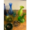 Image 3 : Collection of Colored Glass Vases, Bowls, and Ashtrays