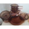 Image 1 : Large Set Of Vintage Vision Corningware Kitchen Glass Pans And Casserole Dishes with lids  USA