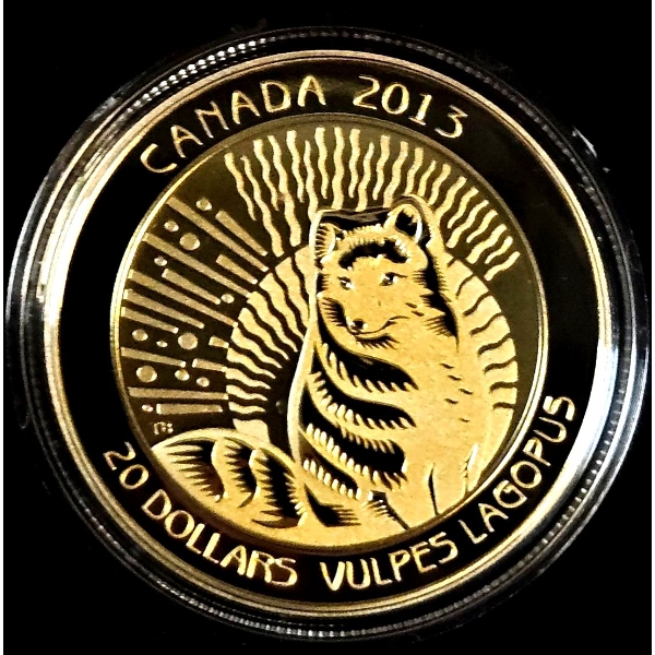 2013 $20 Arctic Fox - 99.9% Fine Silver Coin