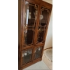 Image 2 : Oriental Detailed Wooden China Cabinet (Cabinet ONLY, Contents NOT Included) - 32W, 18D, 76T 